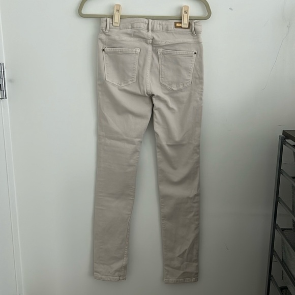 Zara Off White Super Stretch Skinny Jeans Size 6 NWT - Picture 4 of 8